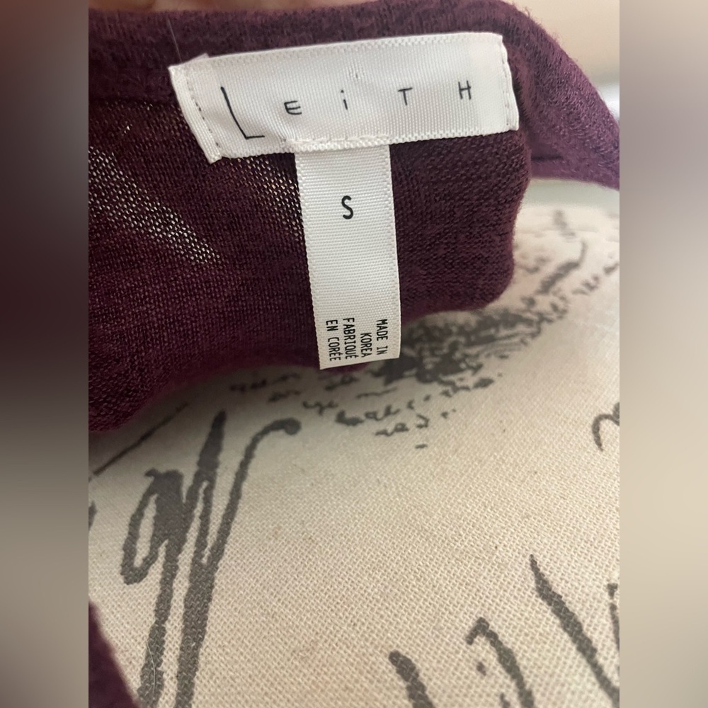 Leith Burgundy Mélange Body-Con Dress EUC - Picture 5 of 5